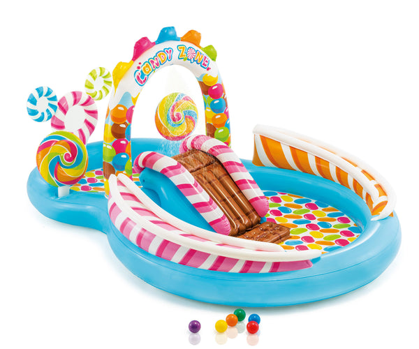 Intex 57149NP -vesileikkipaikka Candy, mitat 295cm x 191cm x 130cm.