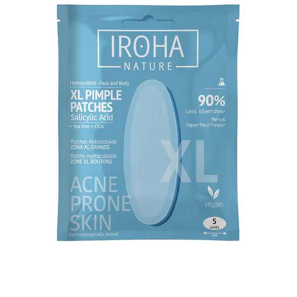 Iroha Acne Prone Skin Hydrocolloid Patches Xl 5 Units | Vuodevaatteet.fi