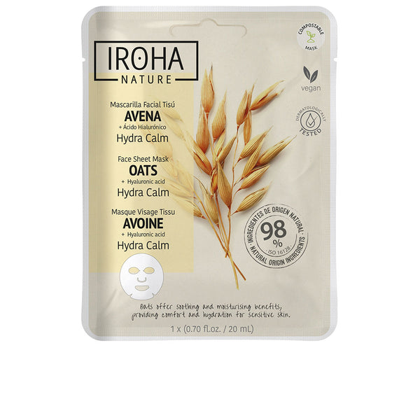 Iroha Oat Facial Tissue Mask 1 Unit | Vuodevaatteet.fi