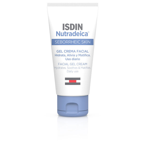 Isdin Nutradeica geelivoide kasvoille seborroista ihoa varten 50 ml | Vuodevaatteet.fi