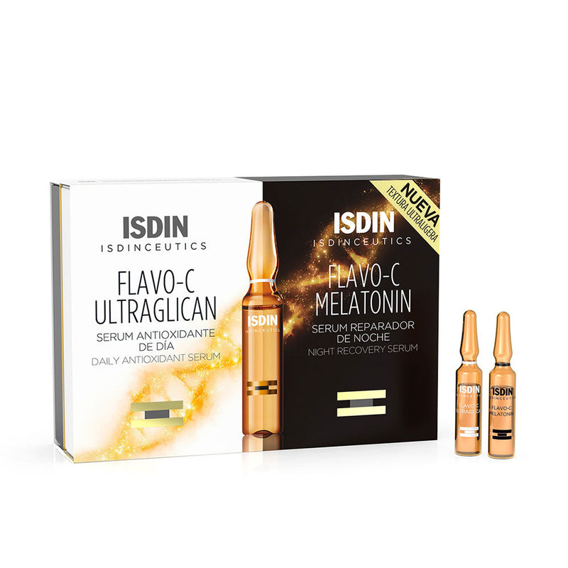Isdinceutics flavo-c melatoniini + ultraglukan 10 + 10 ampullia. | Vuodevaatteet.fi