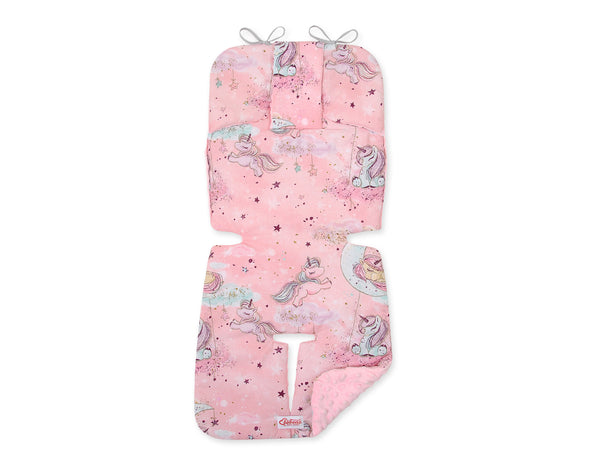 Istuinpehmuste Lastenvaunuun - Unicorn - Unicorn Pink