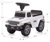 Jeep Rubicon Gladiator Valkoinen Lasten potkuauto - Vuodevaatteet.fi