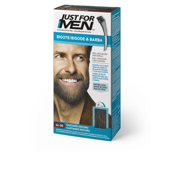 Just For Men Colorante en gel viikset, parta ja pulisongit #castaño oscuro 15 ml | Vuodevaatteet.fi