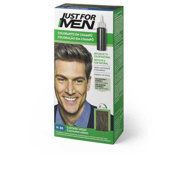 Just For Men Colorante en shampoo #castaño medio 30 ml | Vuodevaatteet.fi