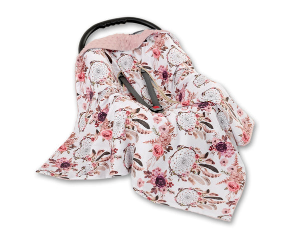 Turvaistuimen Istuinpehmuste - Flower Dream Catchers/Pastel Pink