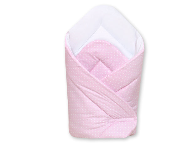 Vauvan kapalo - white polka dots on pink