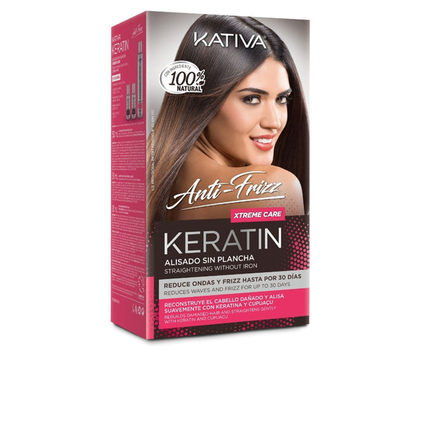 Kativa Keratin anti-frizz suoristus ilman rautaa xtrem care 30 päivää 3 yksikköä. | Vuodevaatteet.fi