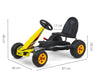 Keltainen Karting polkuauto lapselle - Viper - Vuodevaatteet.fi