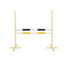 Keppihevosen este 120cm kahdella tangolla - Black and yellow