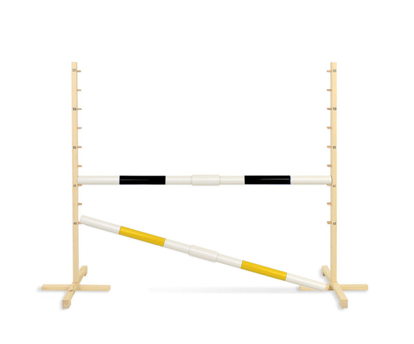 Keppihevosen este 160cm kahdella tangolla - Black and yellow
