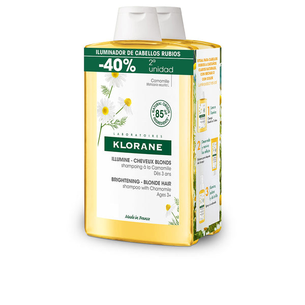 Klorane A La Camomila Champú Iluminador Reflejos Rubios Duo 2 X 400 Ml | Vuodevaatteet.fi