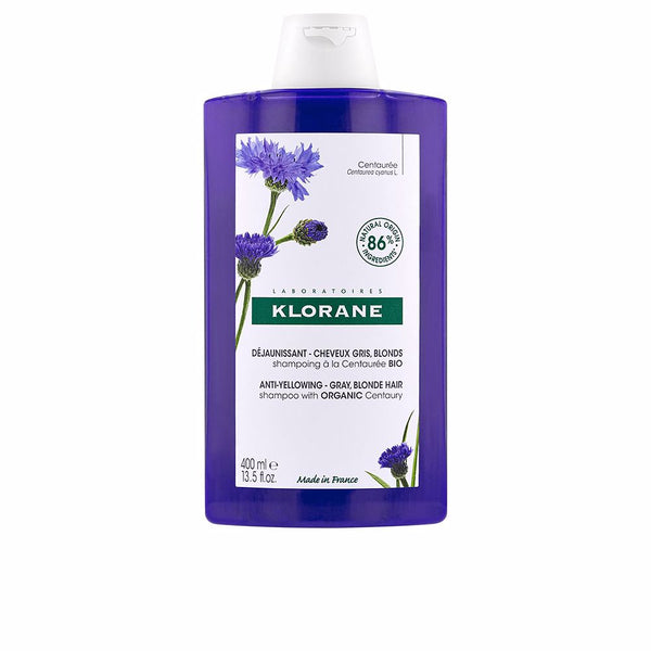 Klorane A la centaurea bio shampoo hopeille ja vaaleille hiuksille 400 ml | Vuodevaatteet.fi