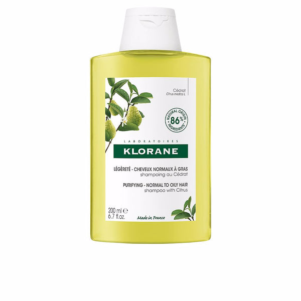 Klorane A la cidra kevyt shampoo normaalille/rasvoittuvalle hiuksille 200 ml | Vuodevaatteet.fi