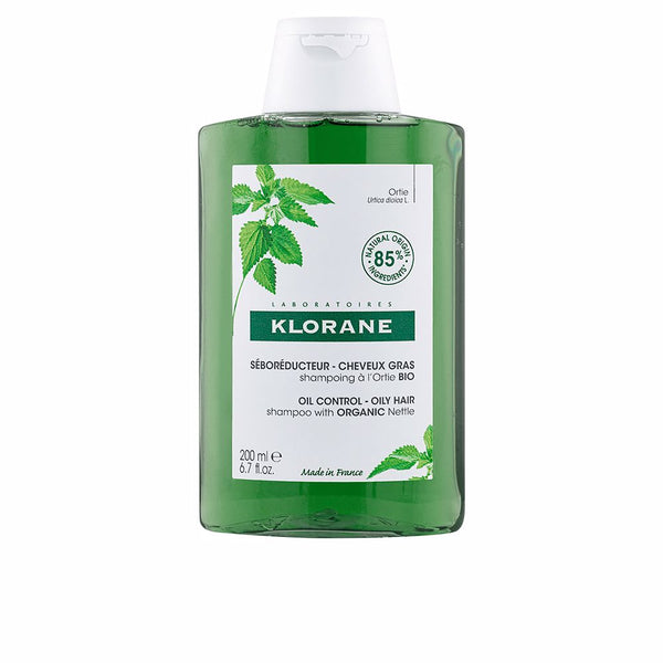Klorane A la ortiga bio seborreguloiva shampoo rasvaisille hiuksille 200 ml | Vuodevaatteet.fi