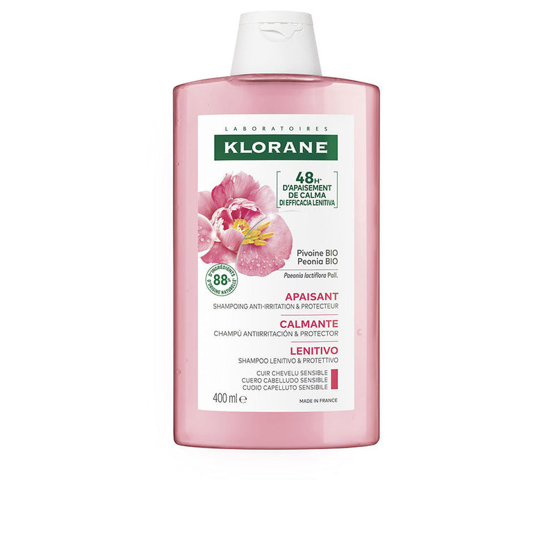 Klorane A la peony bio rauhoittava shampoo 400 ml | Vuodevaatteet.fi