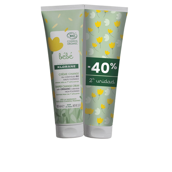 Klorane Bébé Bio Diaper Cream Pack 2 X 100 Ml | Vuodevaatteet.fi