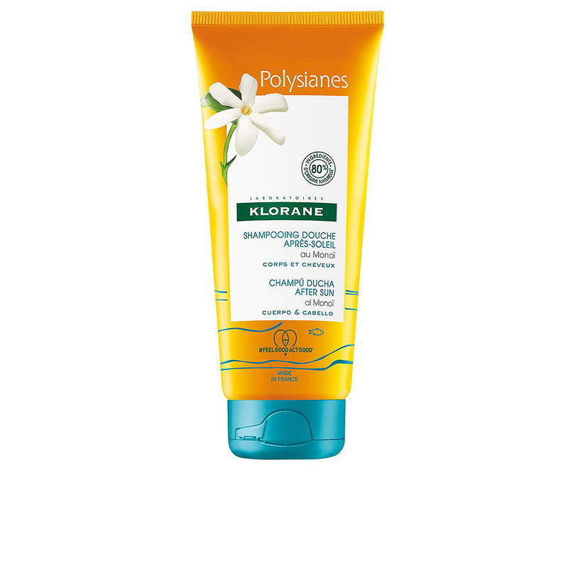 Klorane Polysianes al monoï after sun shampoo 200 ml | Vuodevaatteet.fi