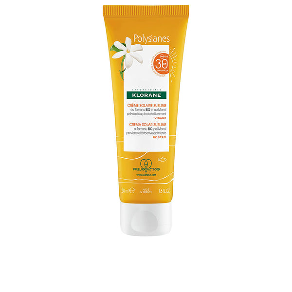 Klorane Polysianes monoï y tamanu bio erinomainen aurinkovoide spf30 50 ml | Vuodevaatteet.fi