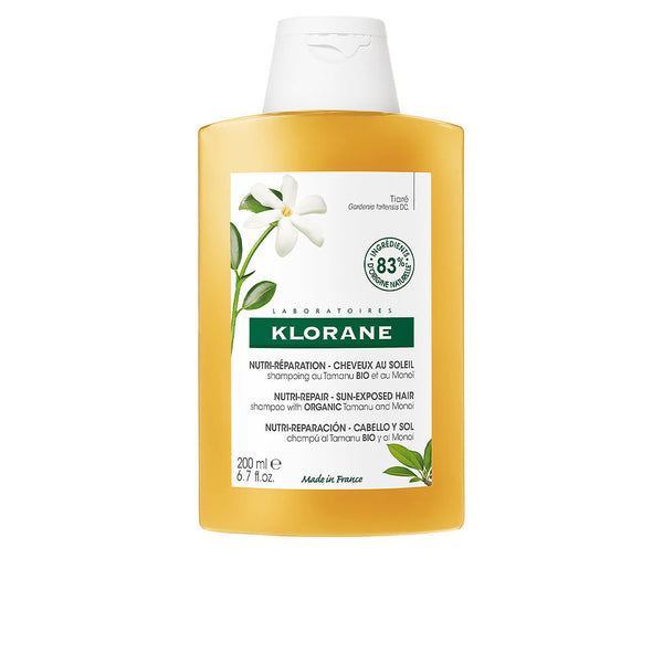 Klorane Polysianes monoï y tamanu bio ravitseva shampoo 200 ml | Vuodevaatteet.fi