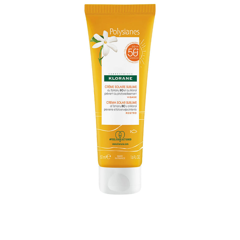 Klorane Polysianes monoï y tamanu bio upea aurinkovoide spf50+ 50 ml | Vuodevaatteet.fi