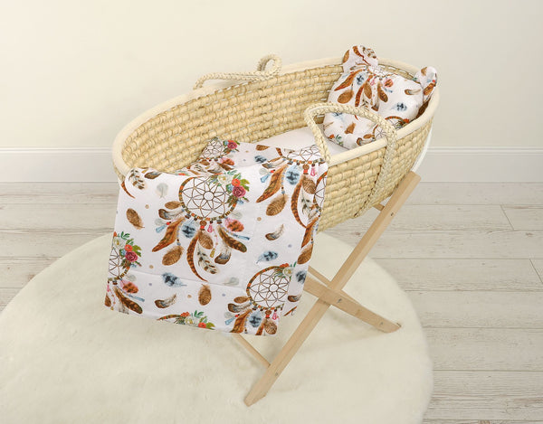 Babydecke und Kissen - Baumwolle - Teddybär - Dream Catchers White