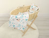 Babydecke und Kissen - Baumwolle - Teddybär - Blaue Teddybären