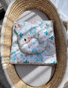 Babydecke und Kissen - Baumwolle - Teddybär - Blaue Teddybären