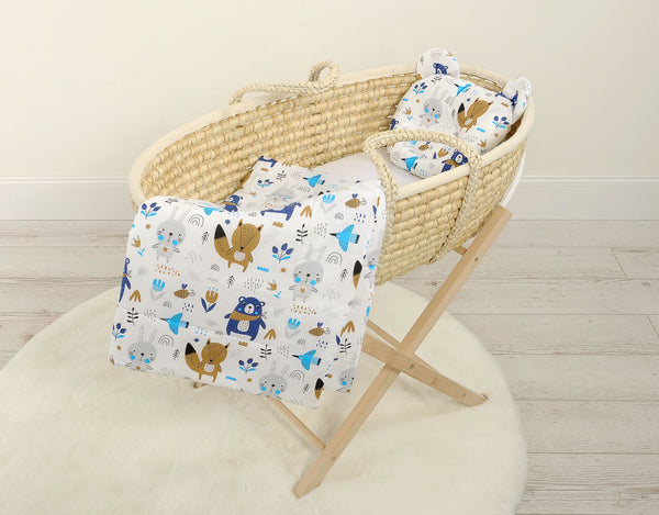 Babydecke Und Kissen - Baumwolle - Teddybär - Marineblaue Bären