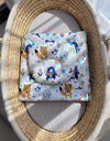 Babydecke Und Kissen - Baumwolle - Teddybär - Marineblaue Bären