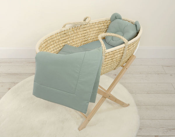 Moseskorin Peito Ja Tyyny - Teddy Bear - Pastel Green