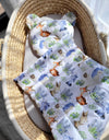Babydecke und Kissen – Baumwolle – Teddybär – Waldabenteuer