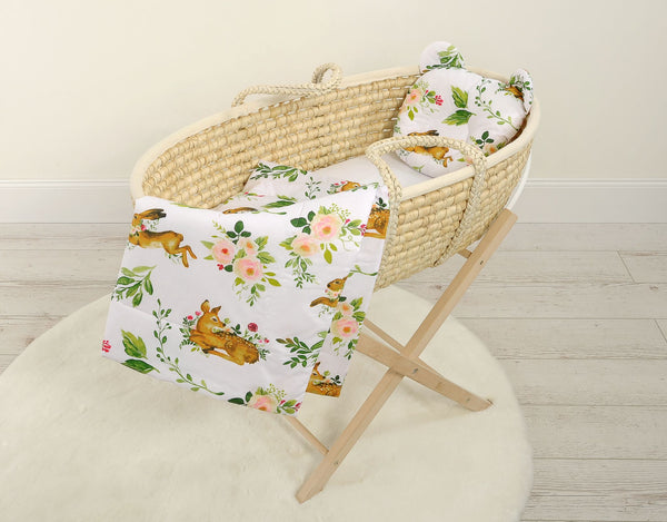 Babydecke und Kissen - Baumwolle - Teddybär - Im Wald
