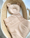 Moseskorin Decke und Kissen – Teddybär – Beige