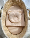 Moseskorin Decke und Kissen – Teddybär – Beige