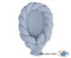 Geflochtenes Babynest 2 in 1 – Pastellblau