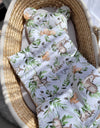 Babydecke Und Kissen - Baumwolle - Teddybär - Woodland Green