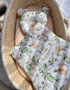 Babydecke Und Kissen - Baumwolle - Teddybär - Woodland Green