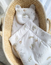 Babydecke und Kissen – Baumwolle – Teddybär – Gänse