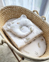 Babydecke und Kissen – Baumwolle – Teddybär – Gänse