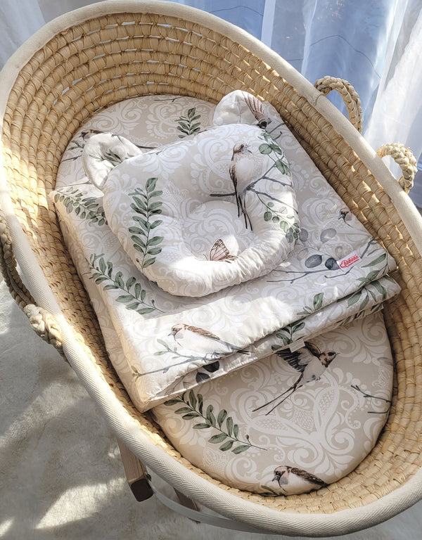 Vauvan Peitto Ja Tyyny - Puuvilla - Teddy Bear - Brown Birds