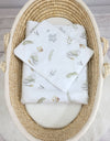 Newborn vuodevaatesetti 2-kpl 75x100cm - gooses
