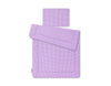 Newborn vuodevaatesetti 2-kpl 75x100cm - Purple check