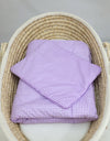 Newborn vuodevaatesetti 2-kpl 75x100cm - Purple check
