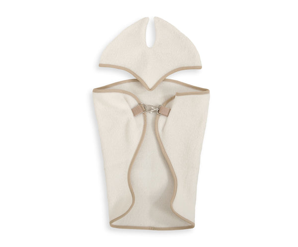 Steckenpferddecke und Ohrenhaube A3 - Cream