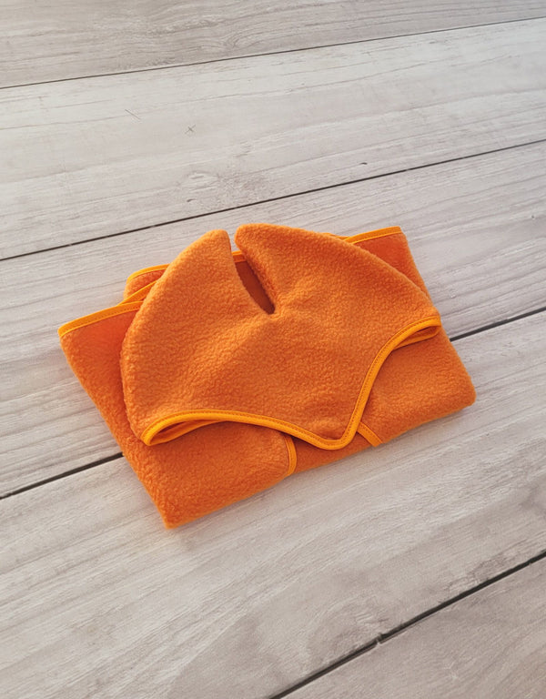 Steckenpferd-Decke und -Ohrenschützer A3 - Orange