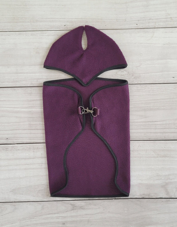 Steckenpferdendecke und Ohrenschützer A3 - Plum
