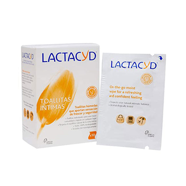 Lactacyd Lactacyd intiimipyyhkeet 10 kpl | Vuodevaatteet.fi