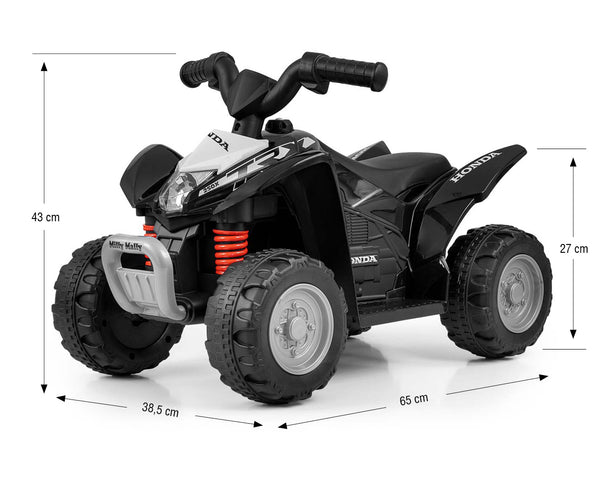 Lasten sähkömönkijä - Quad Honda Atv Musta - Vuodevaatteet.fi