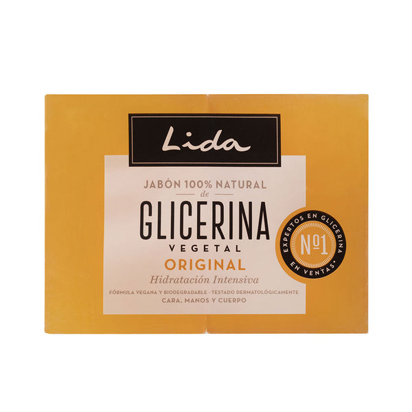 Lida 100% Natural Soap Original Glycerine Lot 2 X 125 Gr | Vuodevaatteet.fi